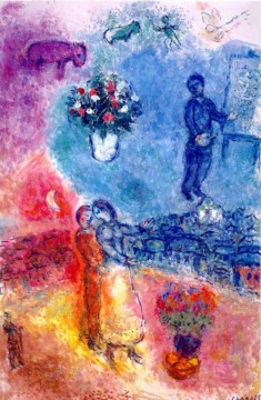 Künstler über Vitebsk Zeitgenosse Marc Chagall Ölgemälde